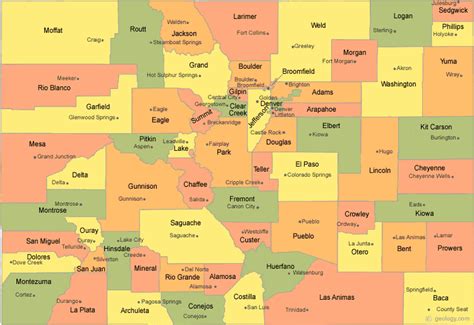 List of Colorado municipalities by county .